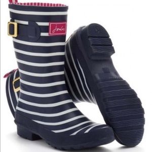 Joules Navy and Cream Welly